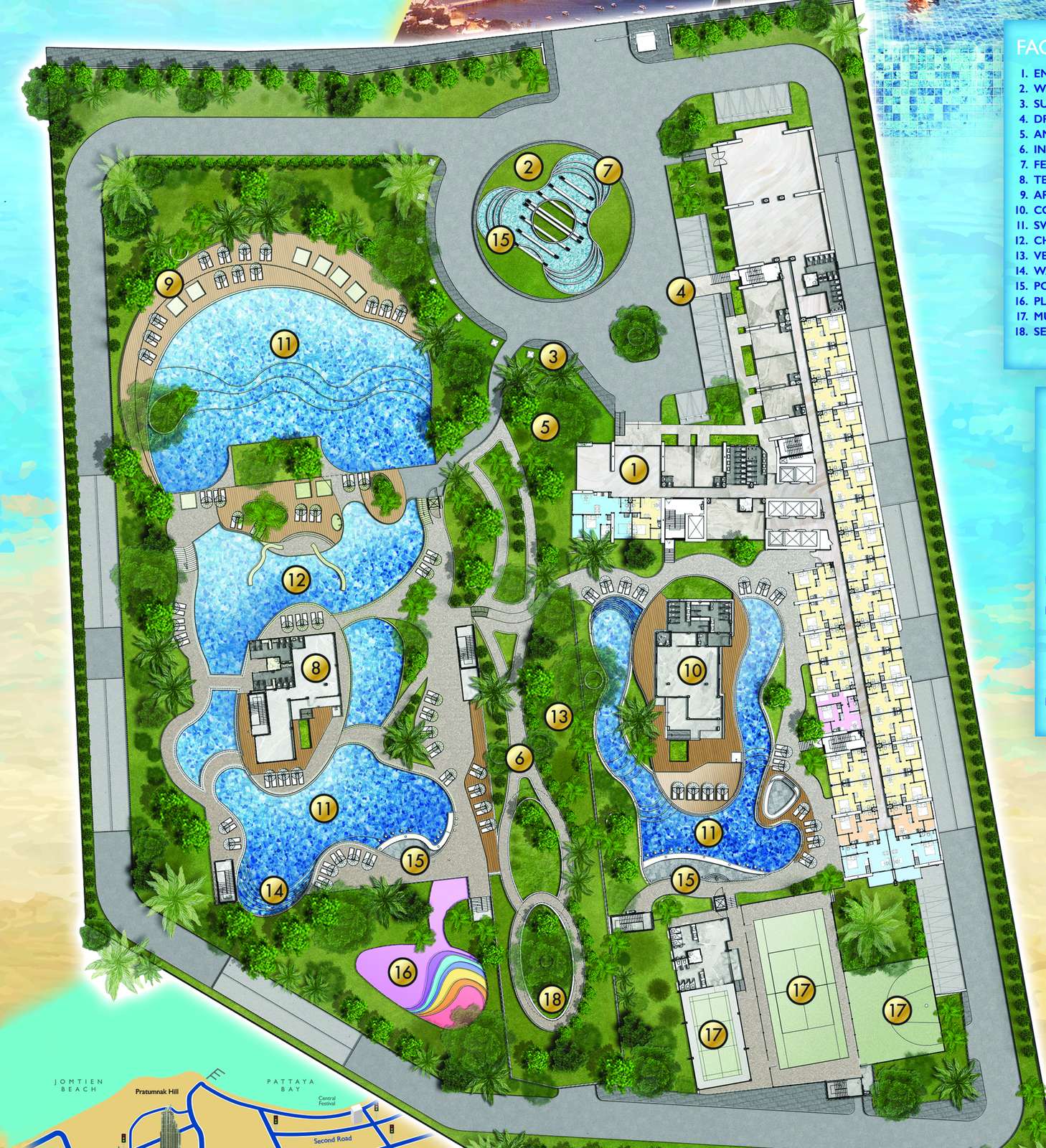 ผังโครงการและสิ่งอำนวยความสะดวก (Master plan)