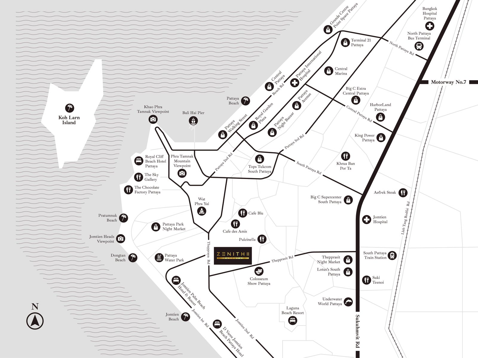 แผนที่ตั้งโครงการ ถนนทัพพระยา ซอย 15